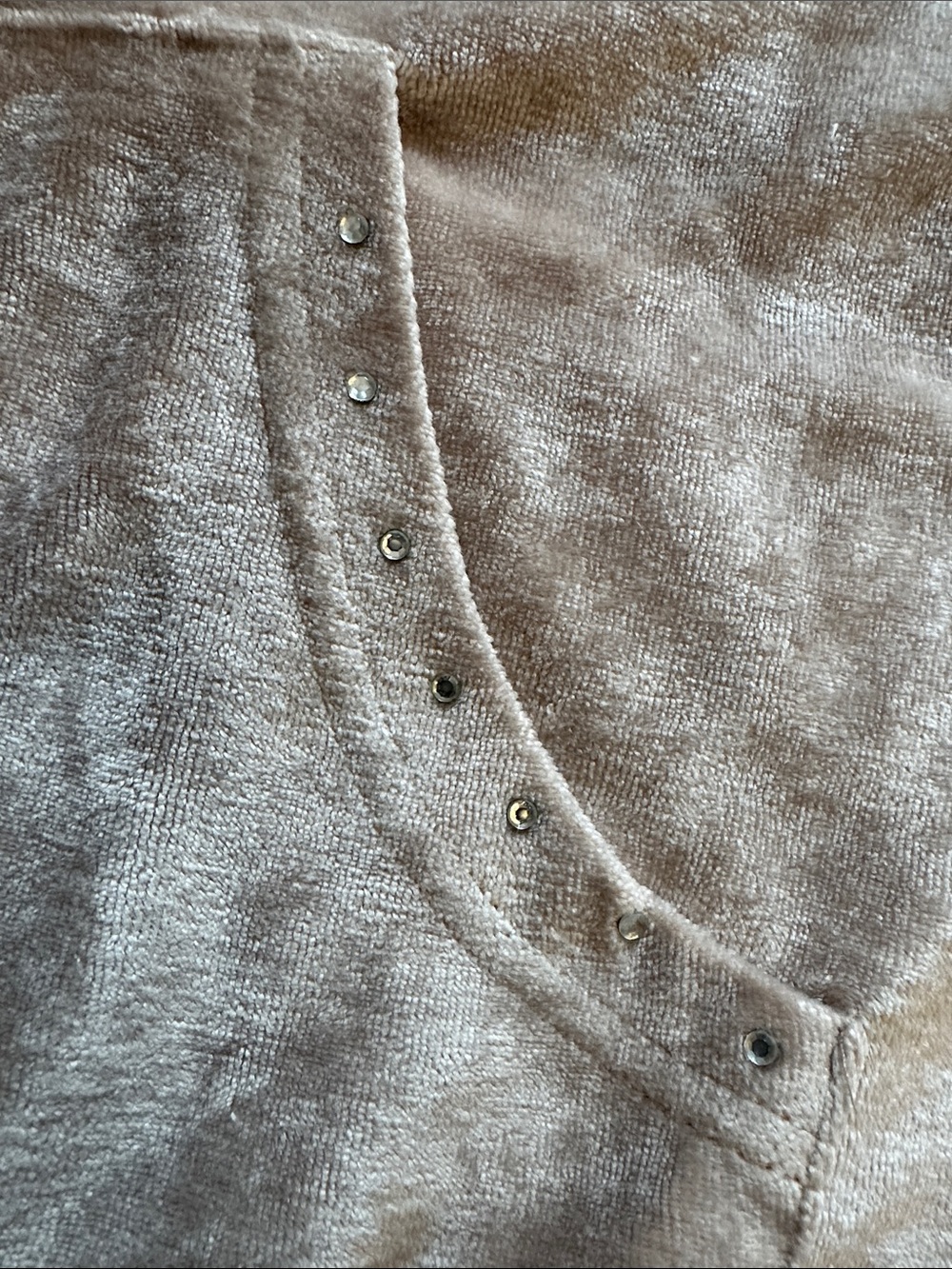 BCBGMaxAzria Taupe Velour Short-Sleeve Hoodie & Joggers Set - Picture 4 of 12